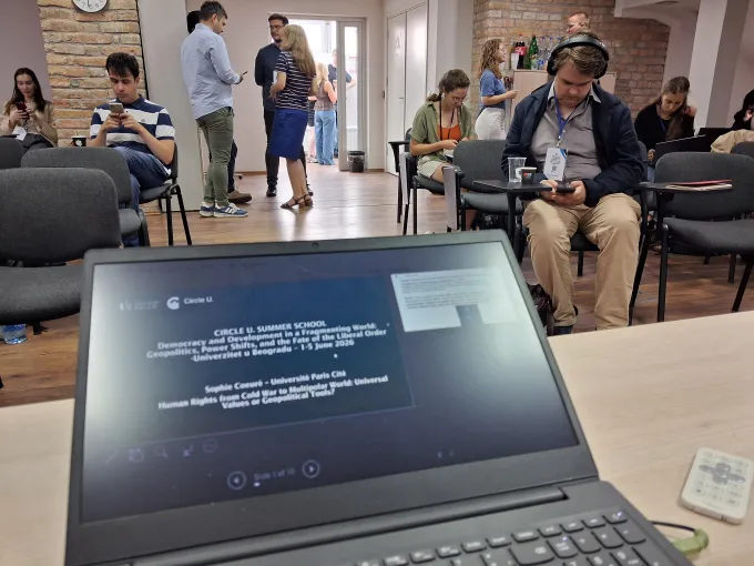 Time between lectures at the summer school. Credits: University of Belgrade