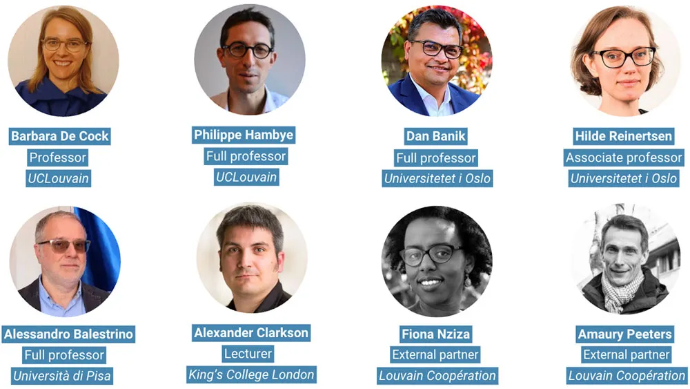 Eight researchers