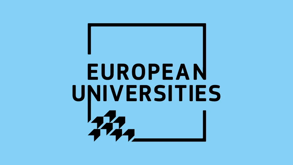 "European Universities" written on a light blue backgroud