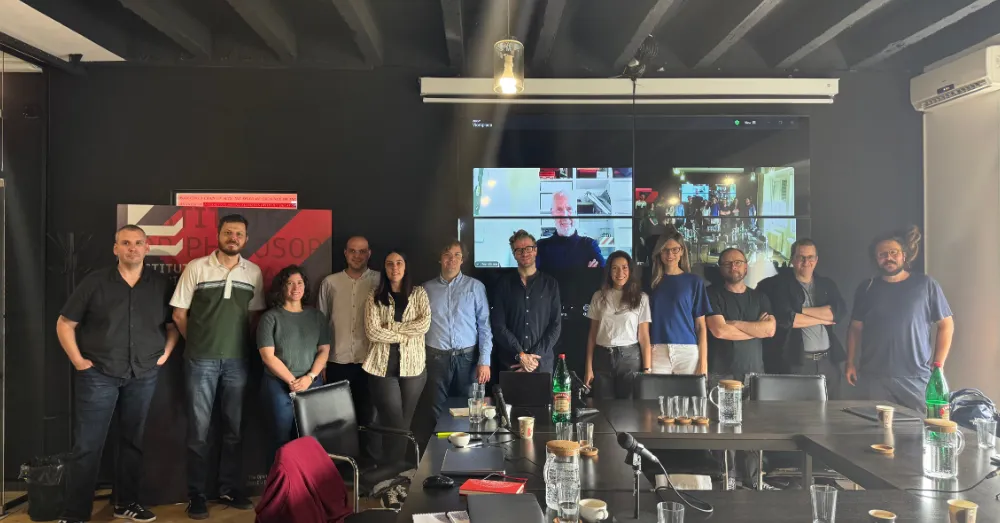 Group photo: participants at a workshop in Belgrade