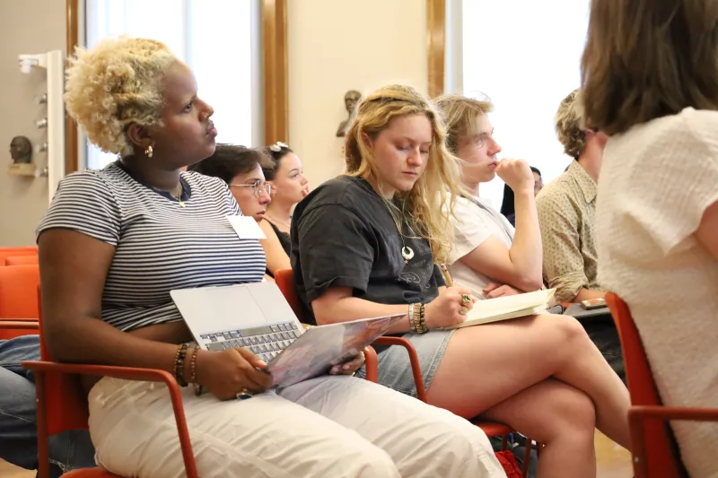 Students at the climate summer school at Humboldt-Universität.
