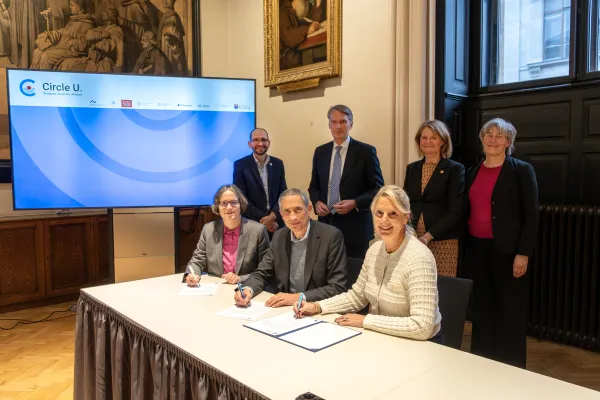 Circle U. rectors supporting the launch of Circle U.'s first joint master degree.