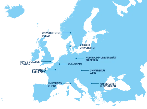 Map of Circle U. partner universities