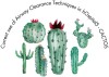 Illustration of different kinds of cactuses
