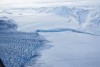 Aerial photo of a glacier